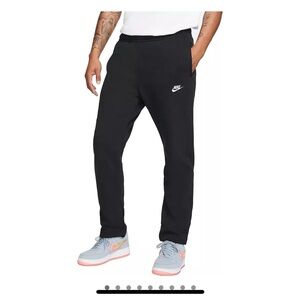 Nike Black Sweatpants with Tapered Ankle and Elastic Waistband